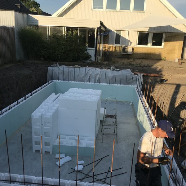 Tidigare projekt – väggblock setup